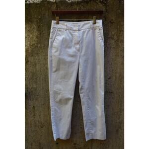 Pauw Amsterdam White Cotton-Lycra Trousers – Size 1 (Made in Portugal)